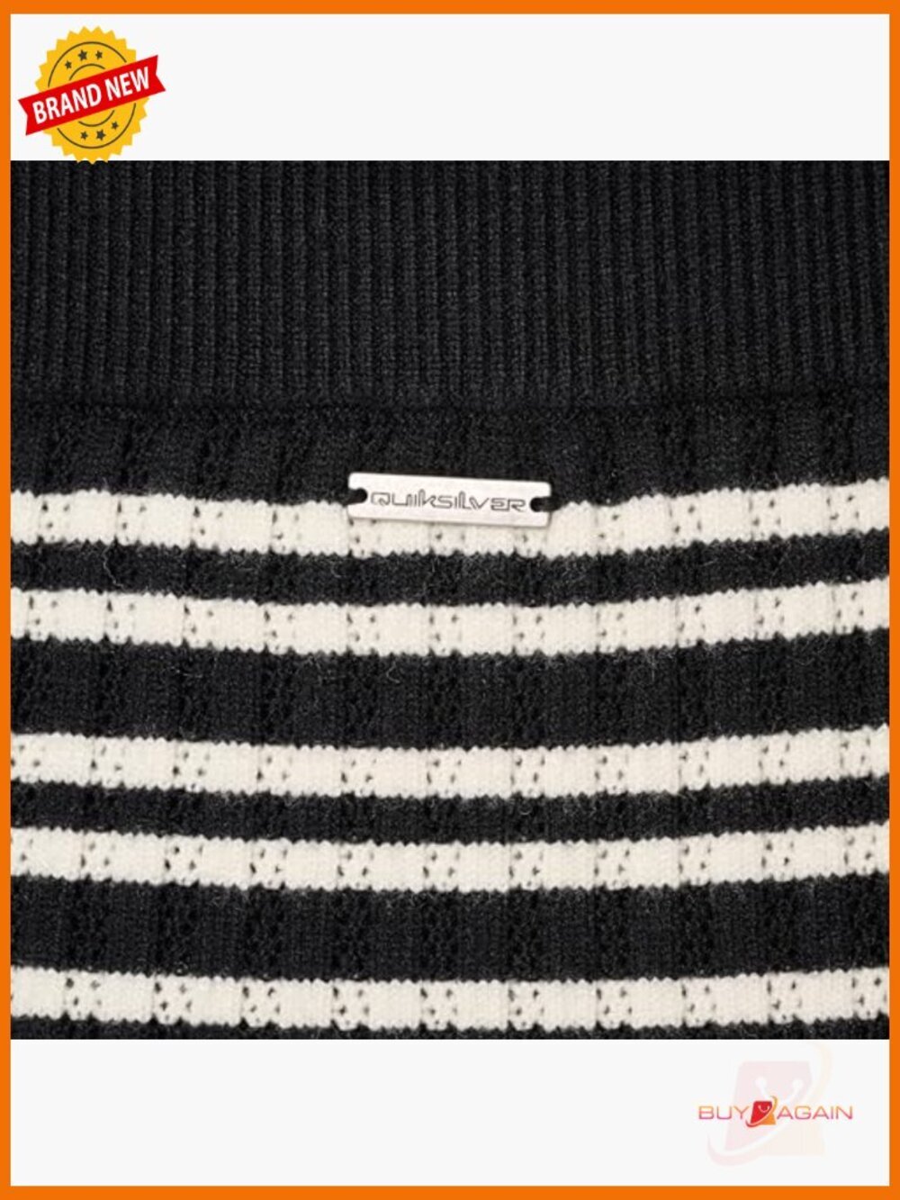 Ribbed Stripe Midi Sweater Skirt Pull On Mid Rise - Picture 6 of 6